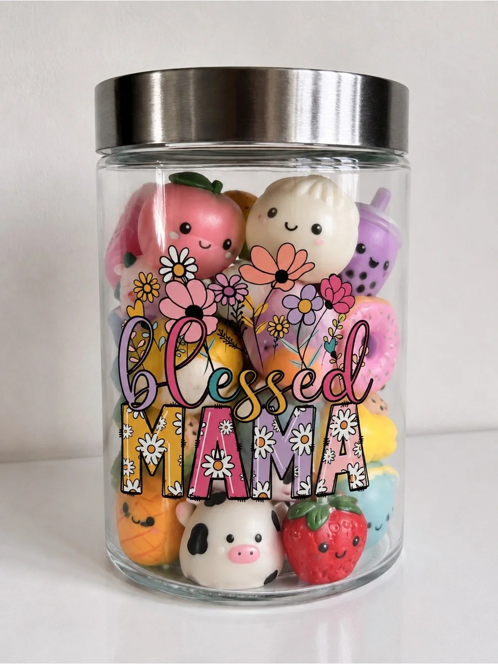 Cute storage squishy jar